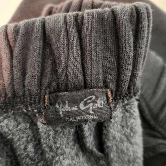John Galt Sweatpants One Size Black Fleece Joggers Brandy Melville Relaxed Fit - Picture 5 of 5